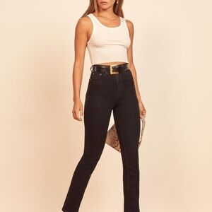 Reformation Liza Ultra High Rise Straight Jeans